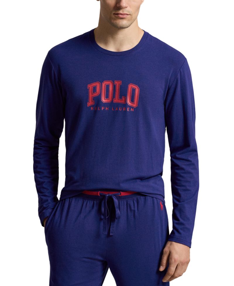 Men's Long-Sleeve Crewneck Cotton-Modal Blend T-Shirt