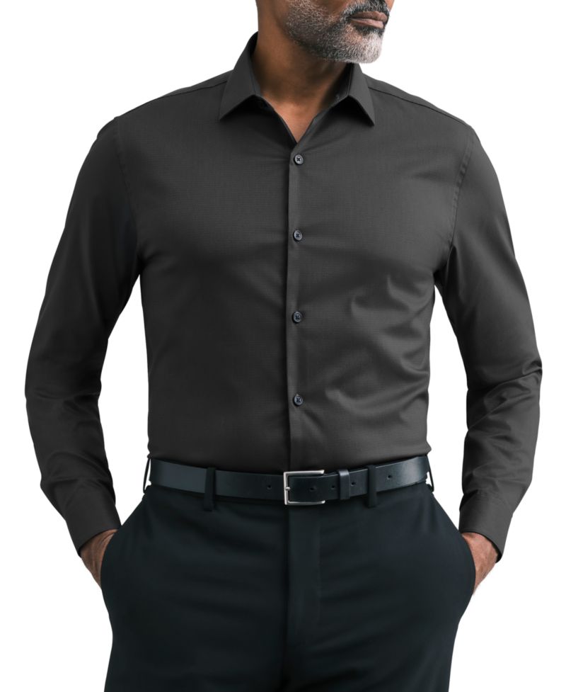 Men's Technicole Slim-Fit Spread-Collar Dress Shirt