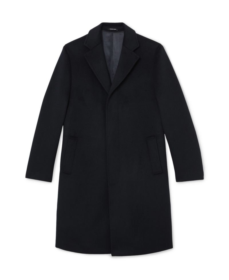 Men's Empire Wool-Blend Single-Breasted Overcoat