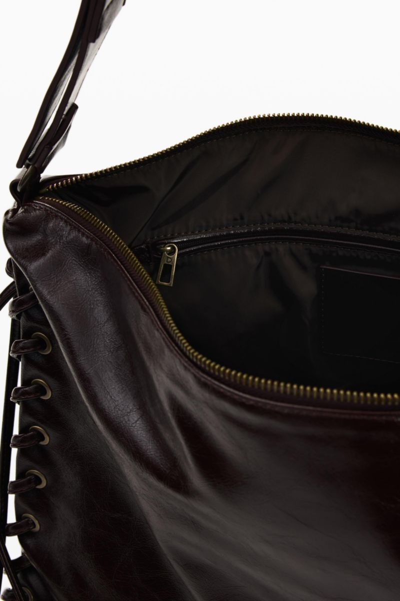 Women's Large Shiny Woven Bag