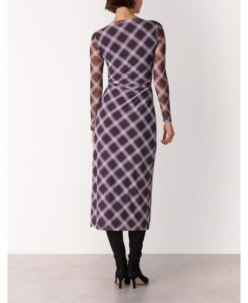 Women's Check Mesh Dress