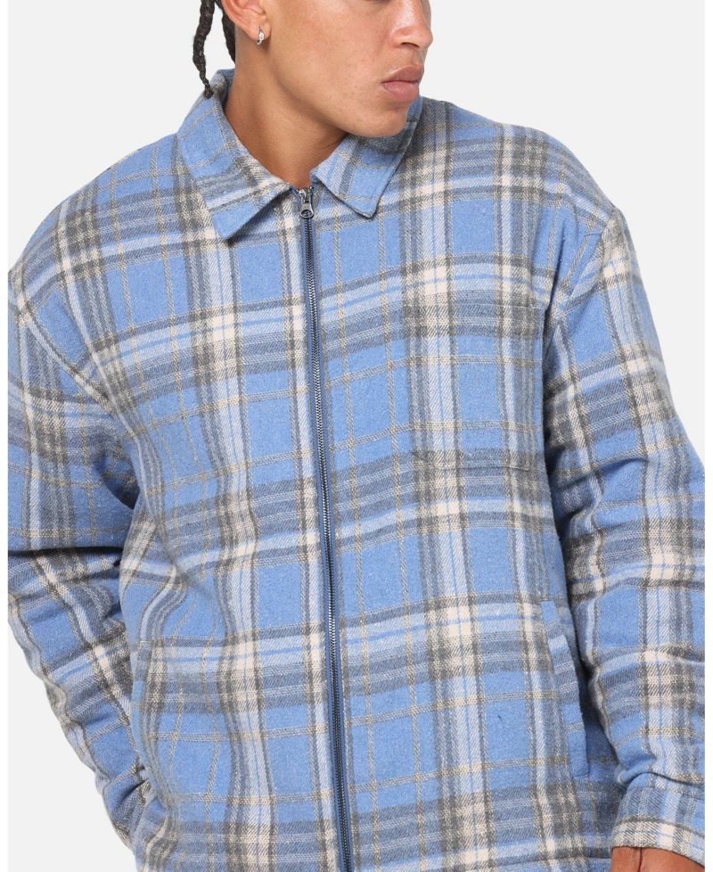 Men's Plaid Zip Jacket