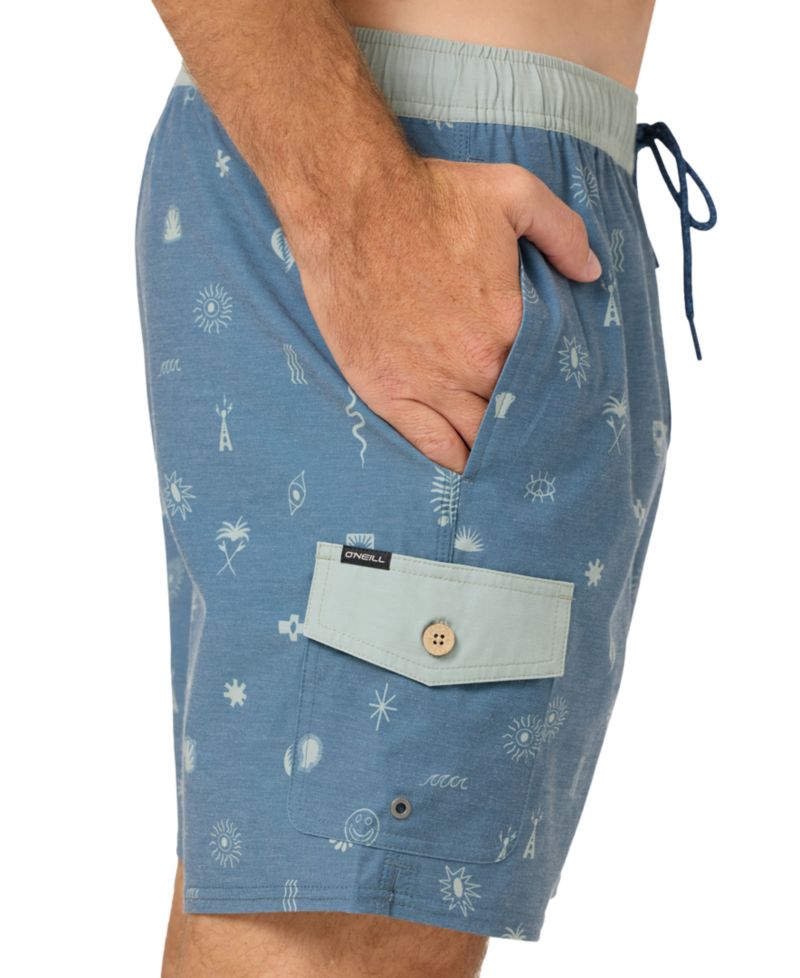 Men's Hermosa Retro Slim-Fit Swim Trunks