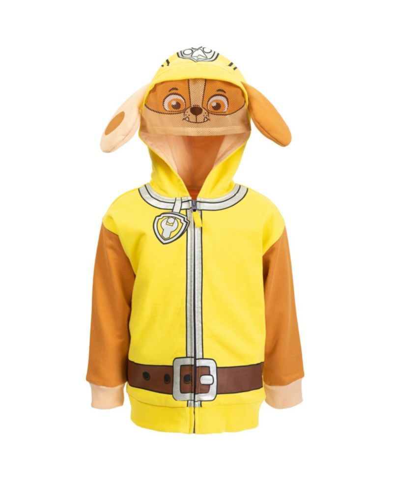 Boys Rubble Chase Skye Fleece Zip Up Pullover Hoodie to