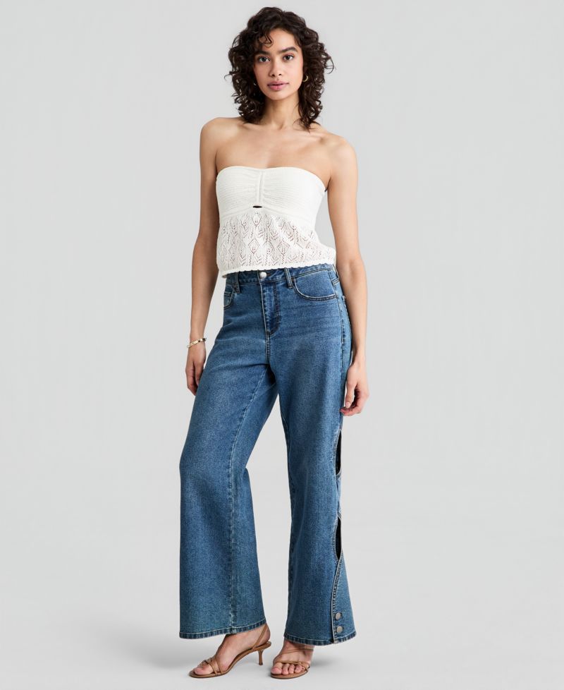 Women's Strapless Sweater Tube Top