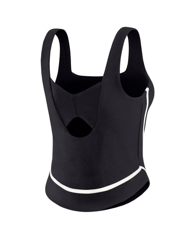 Women's Black Baltimore Orioles Square Neck Tank Top