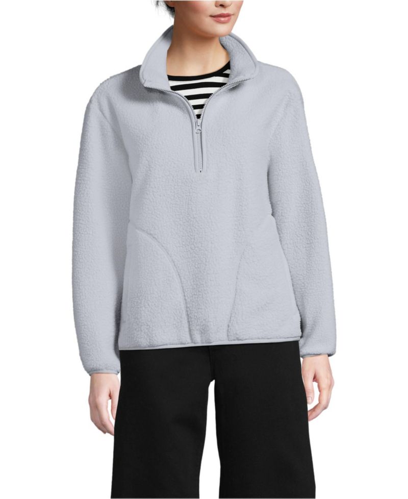 Women's Half Zip Cozy High Pile Fleece Pullover