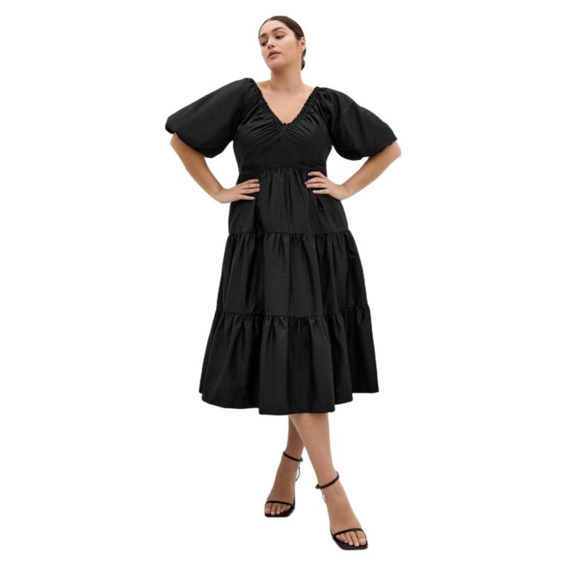 Women's Fantasy Puff Sleeve Midi Dress