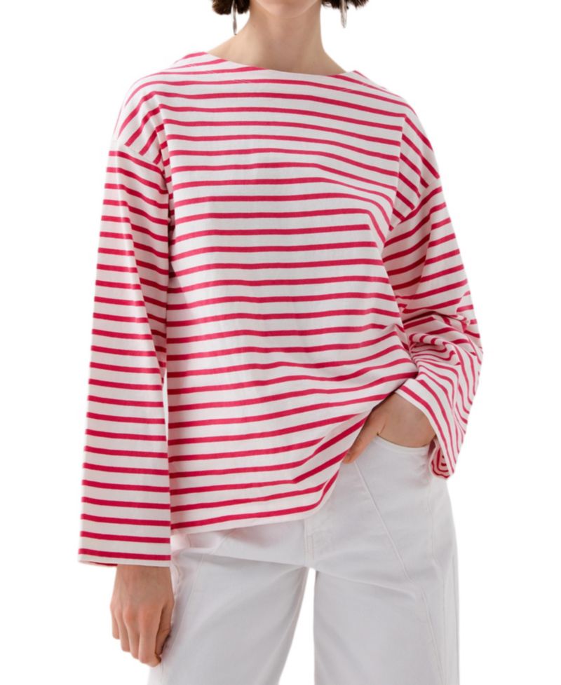 Women's Stripes Label Ls Tee