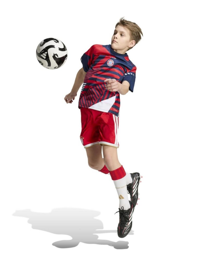 Big Boys and Girls Blue/Red Bayern Munich 2026/27 Pre-Match Home Training Jersey