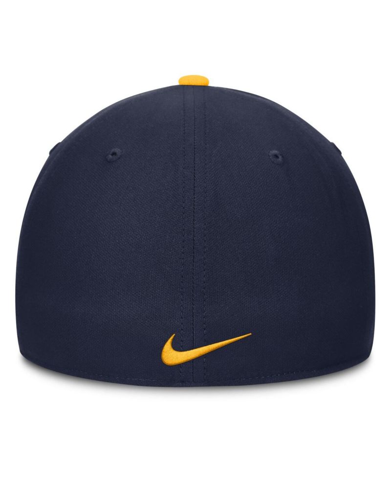 Men's Gold/Navy West Virginia Mountaineers 2025 Sideline Rise Local Performance Flex Hat