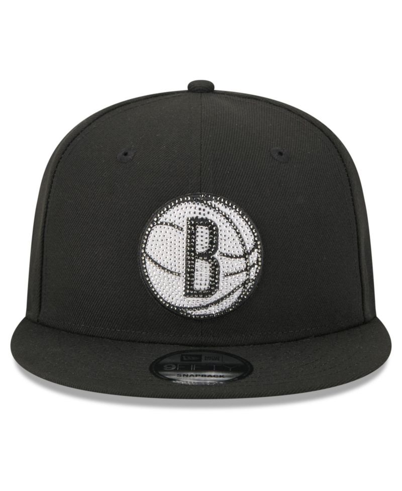 Men's Black Brooklyn Nets 2026 NBA Draft Crystal 9FIFTY Snapback Hat