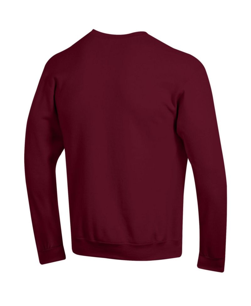 Men's Maroon Mississippi State Bulldogs Basic Arch Fleece Pullover Sweatshirt