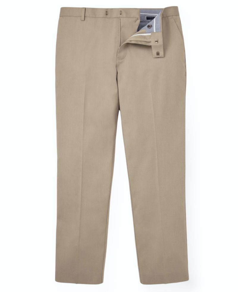 Men's Slim-Fit Smart Texture Trouser Pants