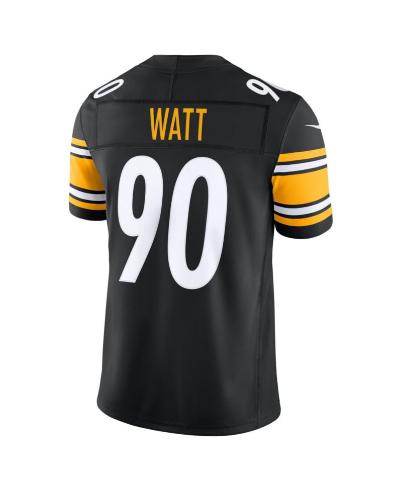 Men's T.J. Watt Black Pittsburgh Steelers Vapor F.U.S.E. Stitched Limited Jersey