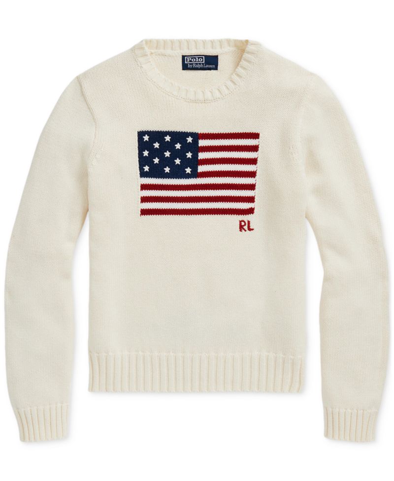 Women's Flag Cotton Crew Neck Sweater