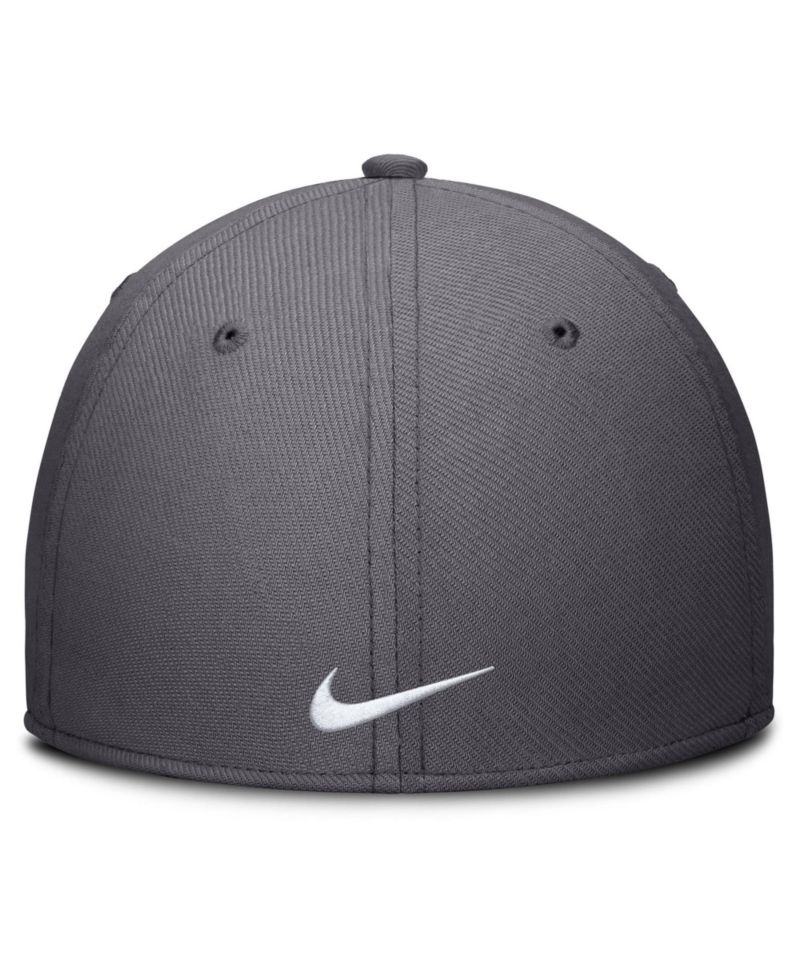 Men's Gray Miami Marlins Swoosh Performance Flex Hat