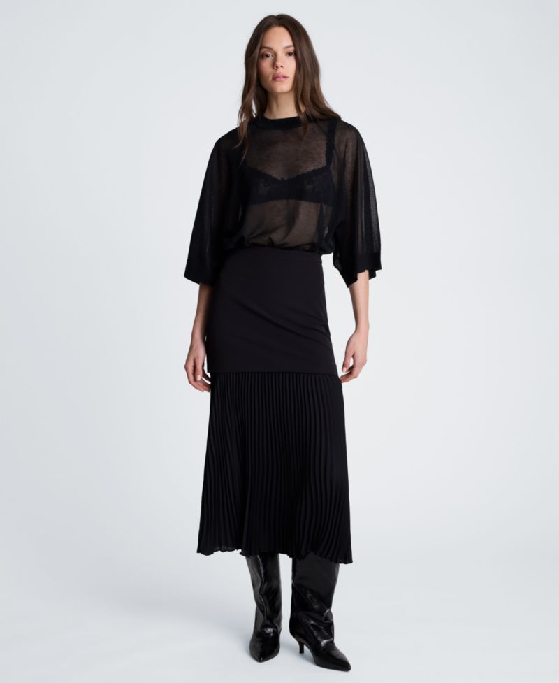 Women's Pleated Maxi Skirt