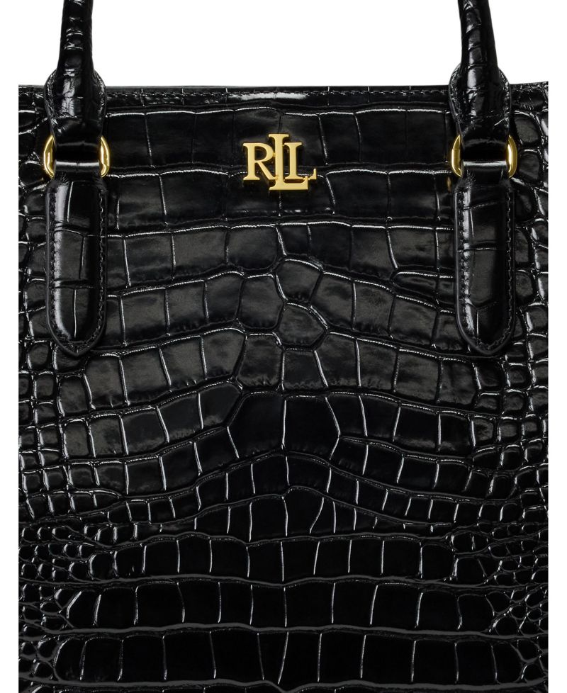 Marcy Large Embossed Satchel Bag