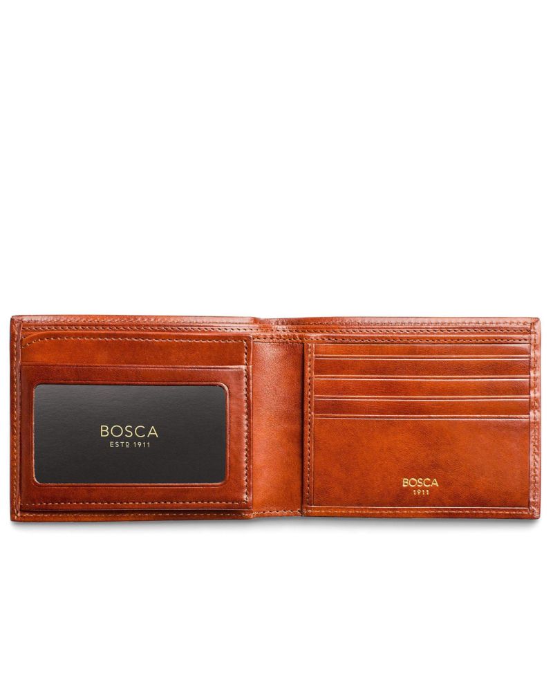 Men's Old Leather Continental ID Wallet