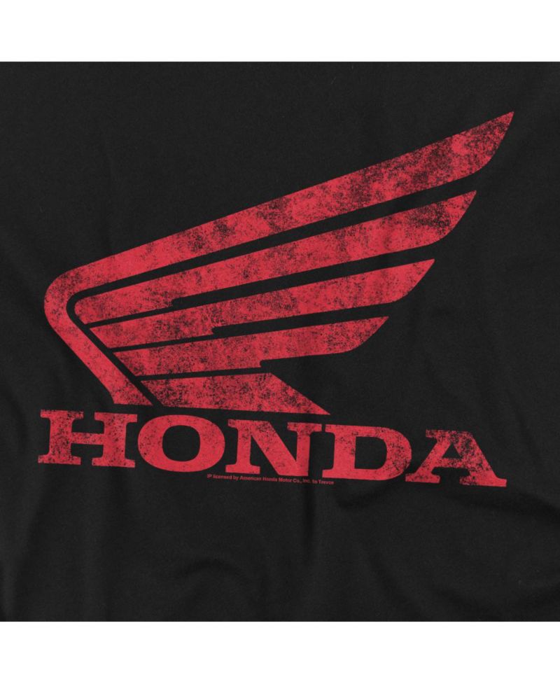 Men's Distressed Power sports Wing Crewneck Sweatshirt