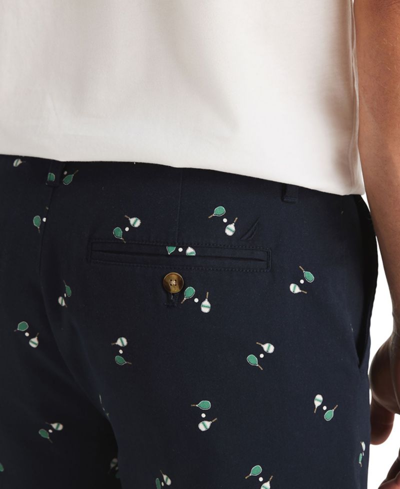 Men's 8.5" Stretch-Cotton Twill Flat-Front Deck Shorts