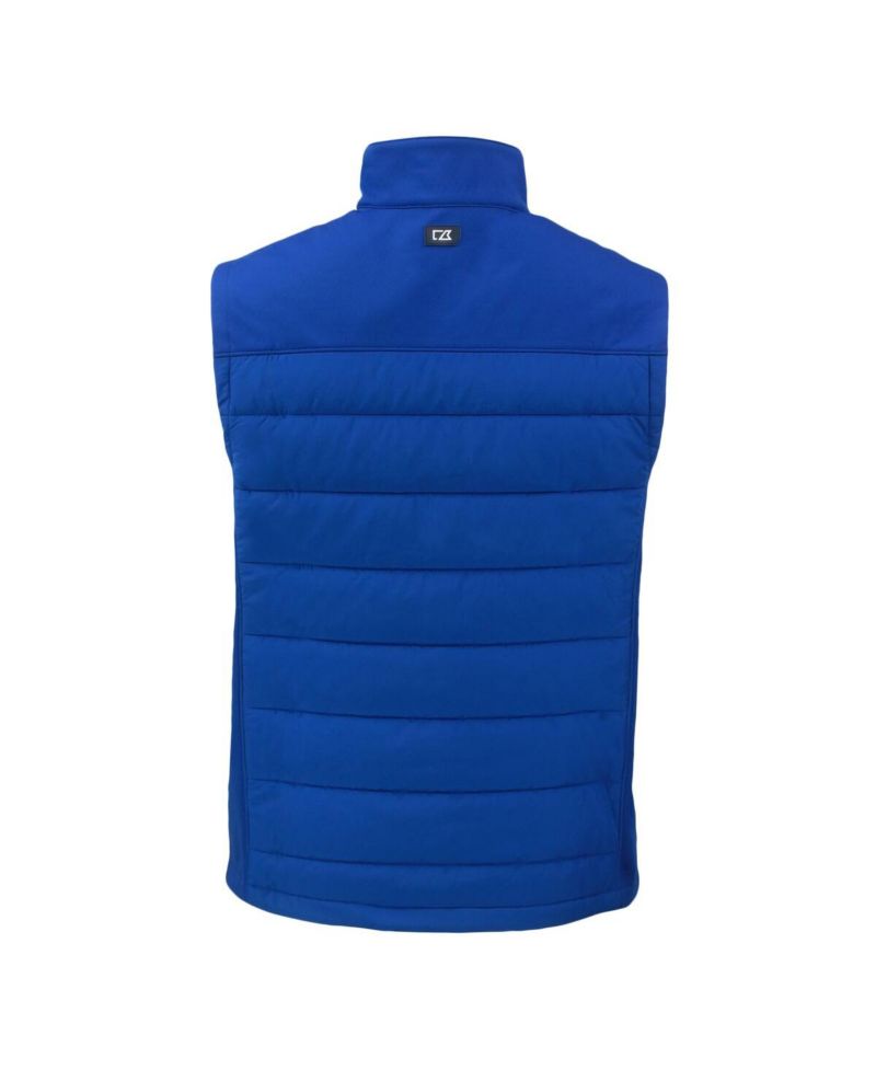 Men's Royal Los Angeles Dodgers Evoke Hybrid Eco Softshell Full-Zip Vest