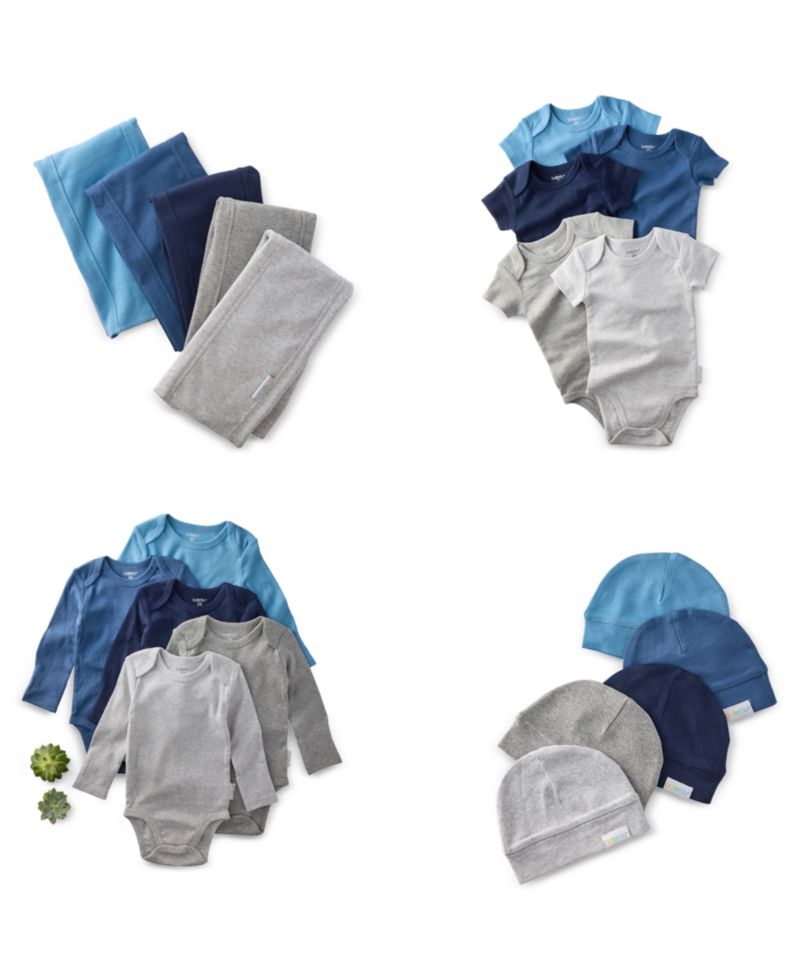 Baby Boys' and Girls' Blake Long-Sleeve Bodysuits, 5-Pack