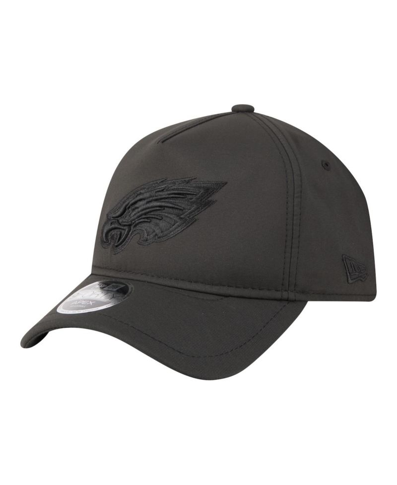 Men's Black Philadelphia Eagles Apex 9FORTY Adjustable Hat