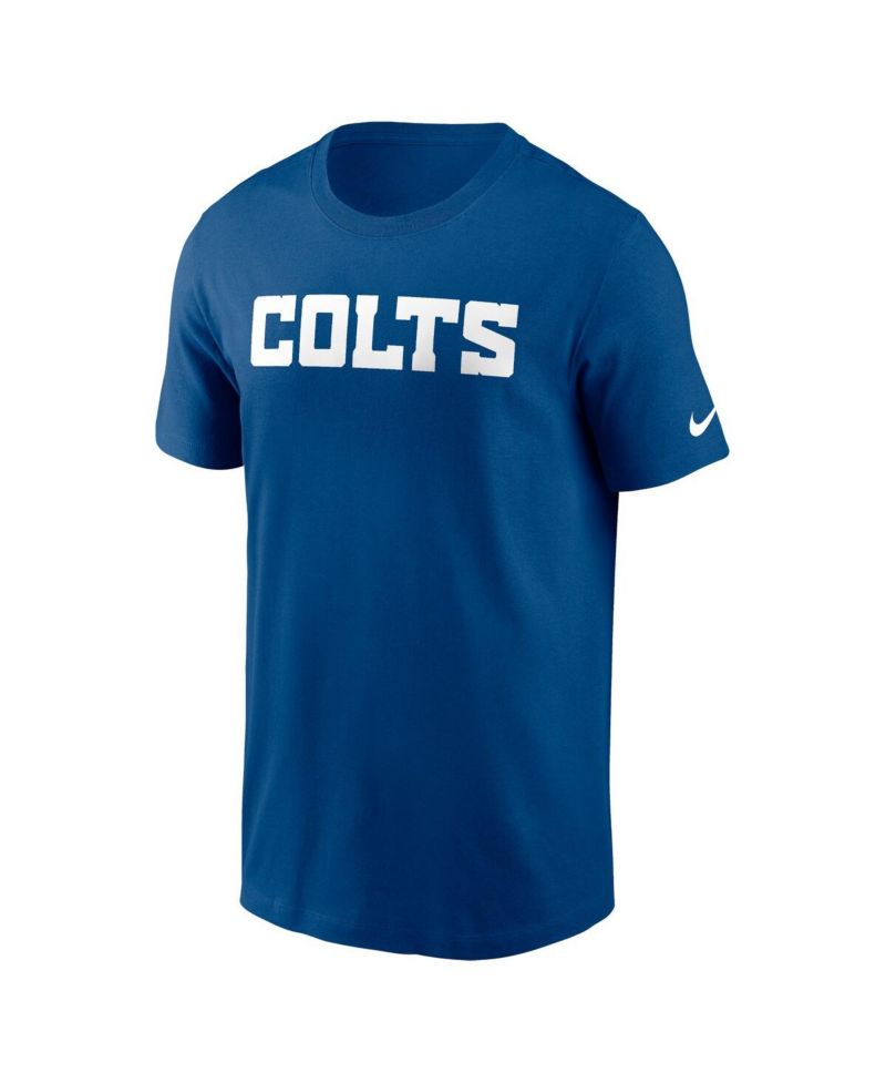 Men's Royal Indianapolis Colts Primetime Wordmark Essential T-Shirt