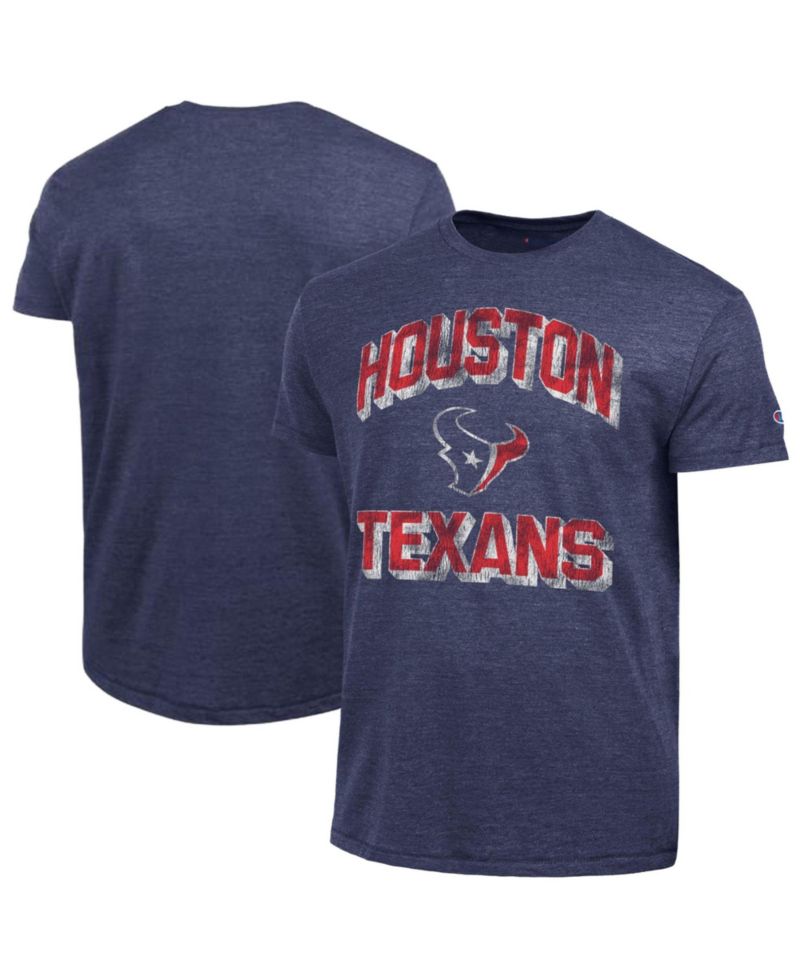 Men's Houston Texans Ultimate Tri-Blend Graphic Distressed T-Shirt
