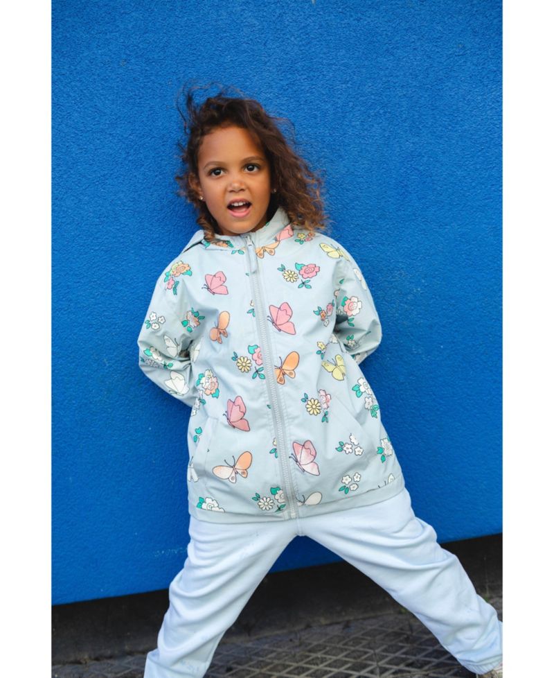 Girls Color Changing Hooded Raincoat