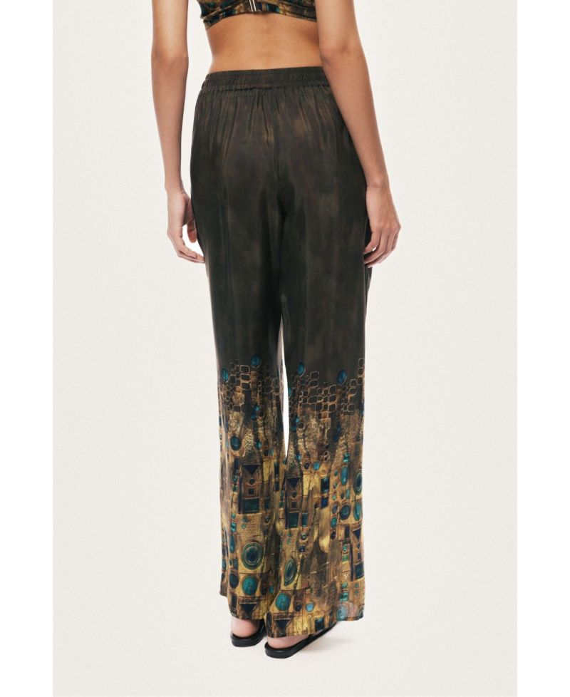 Women's Printed Straight Leg Pants