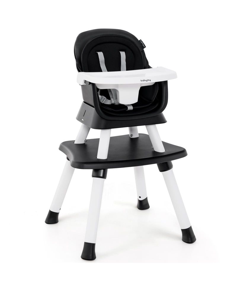 8-in-1 Convertible Baby High Chair with Adjustable Removable Tray