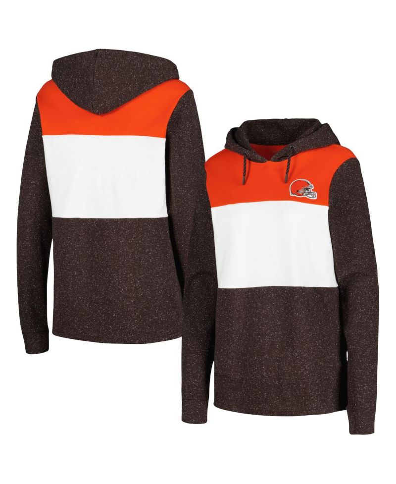 Women's Brown Cleveland Browns Wicket Pullover Hoodie