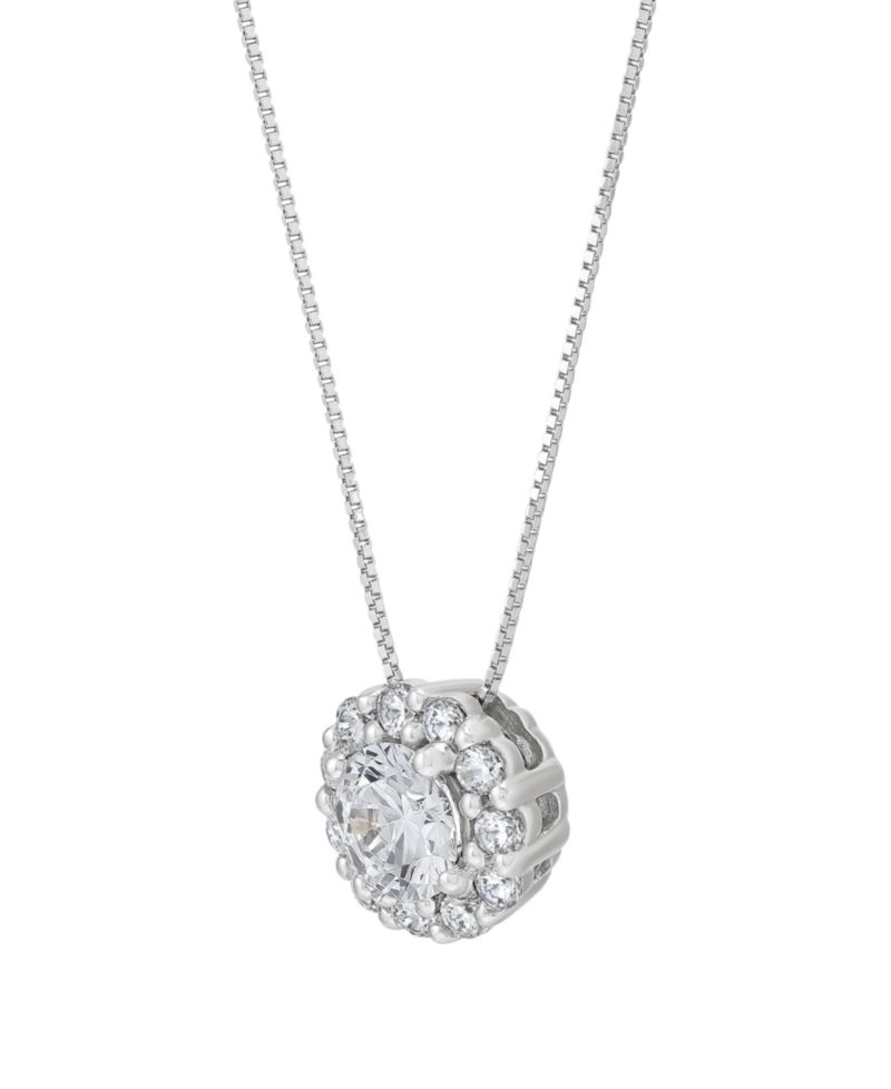 IGI Certified Lab-Grown Diamond Pendant Necklace (1 ct. t.w.) in 14k White or Yellow Gold