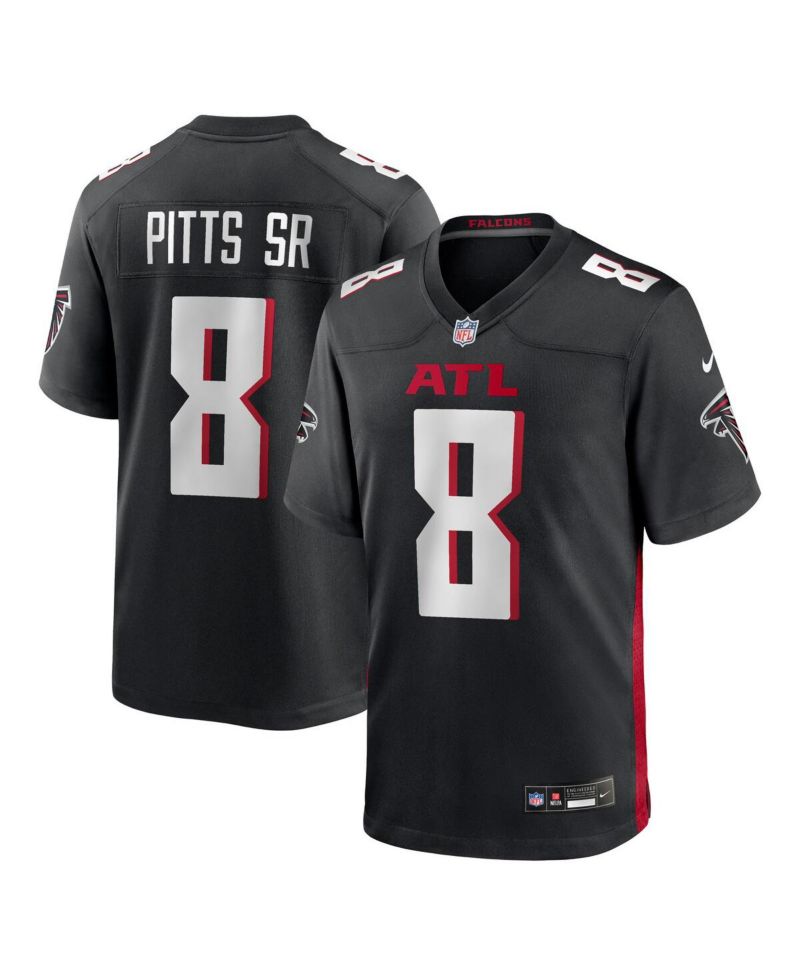 Men's Kyle Pitts Sr. Black Atlanta Falcons Team Game Jersey