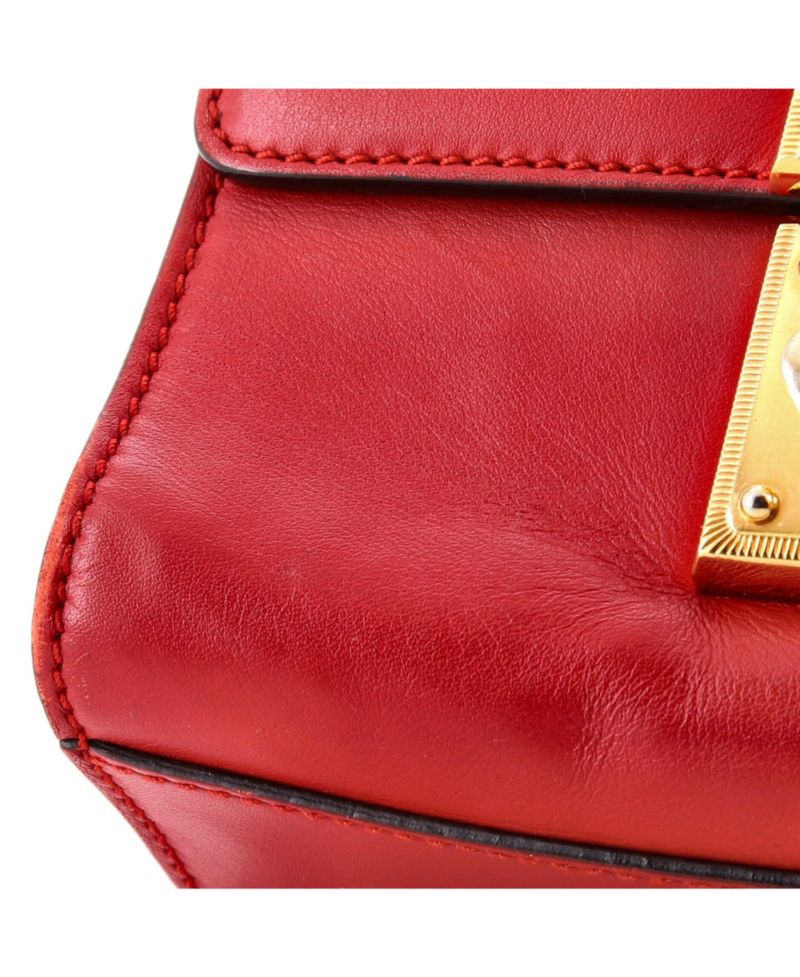 Small Padlock Shoulder Bag Leather