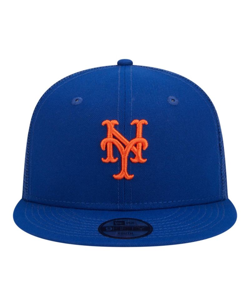 Big Boys and Girls Royal New York Mets 9FIFTY Trucker Snapback Hat