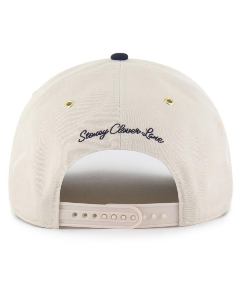 Stoney Clover Lane X Men's Natural/Navy Atlanta Braves Glitter Rope Hitch Adjustable Hat