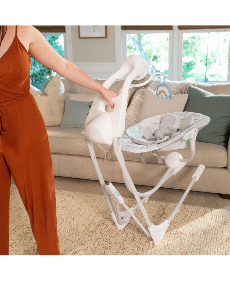InLighten 5-Speed Baby Swing - Swivel Infant Seat