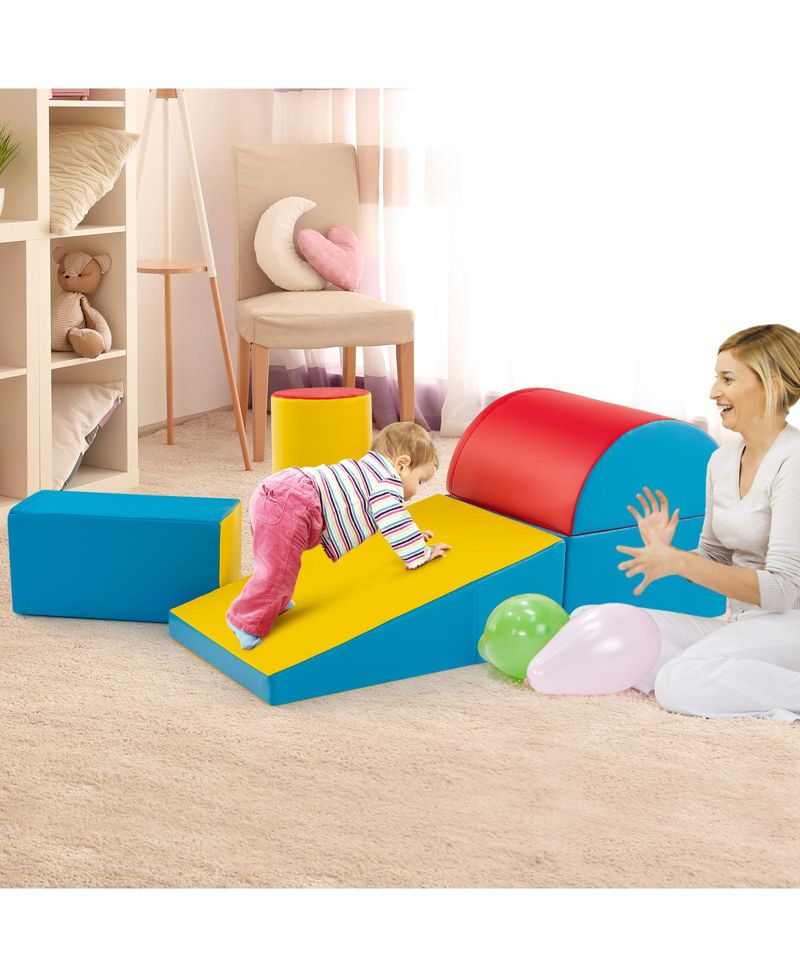 Toddler Climb and Crawl 5-Piece Foam Block Playset