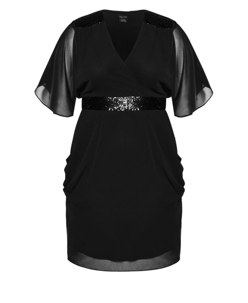 Women's Sequin Wrap Dress