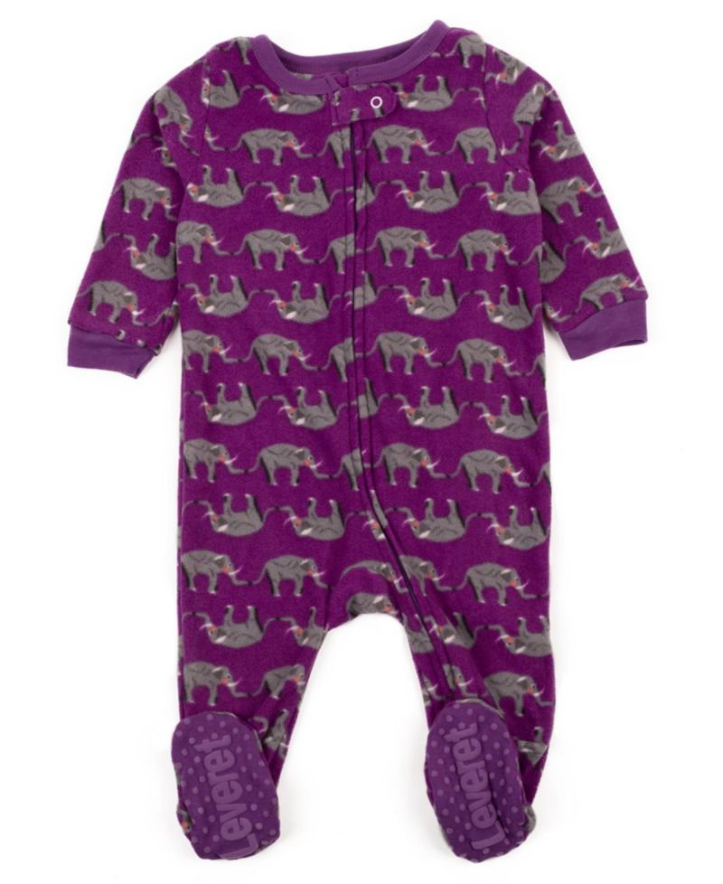 Baby Girls Matching Family One-Piece Sleep 'n Play Fleece Footed Pajamas - Cute and Playful Prints (03M-24M)