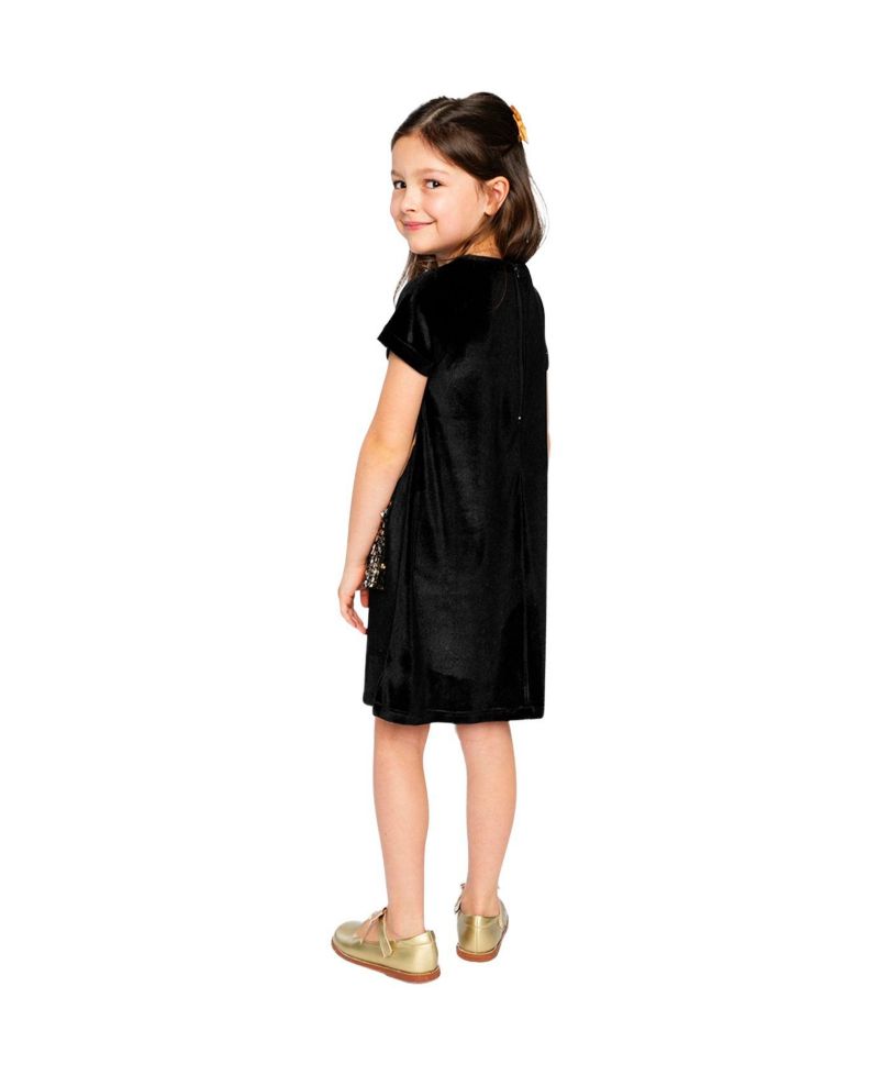 Big Girls (6-14) Short Sleeve A-Line Dress