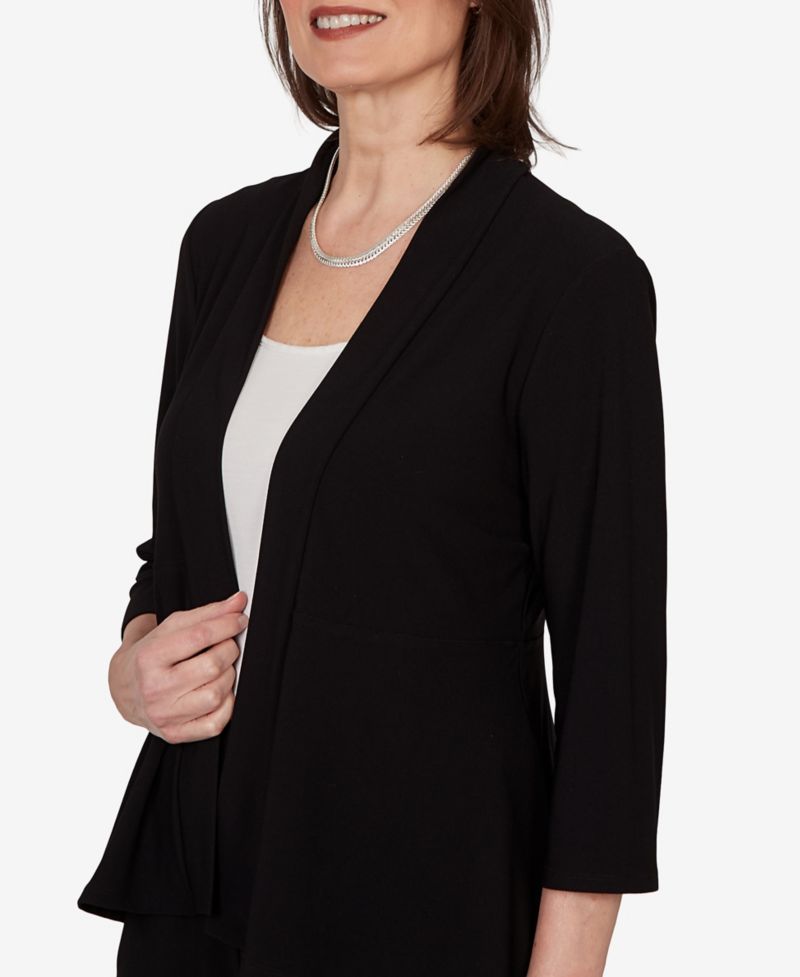 Petite Light Open Crepe Cardigan Top