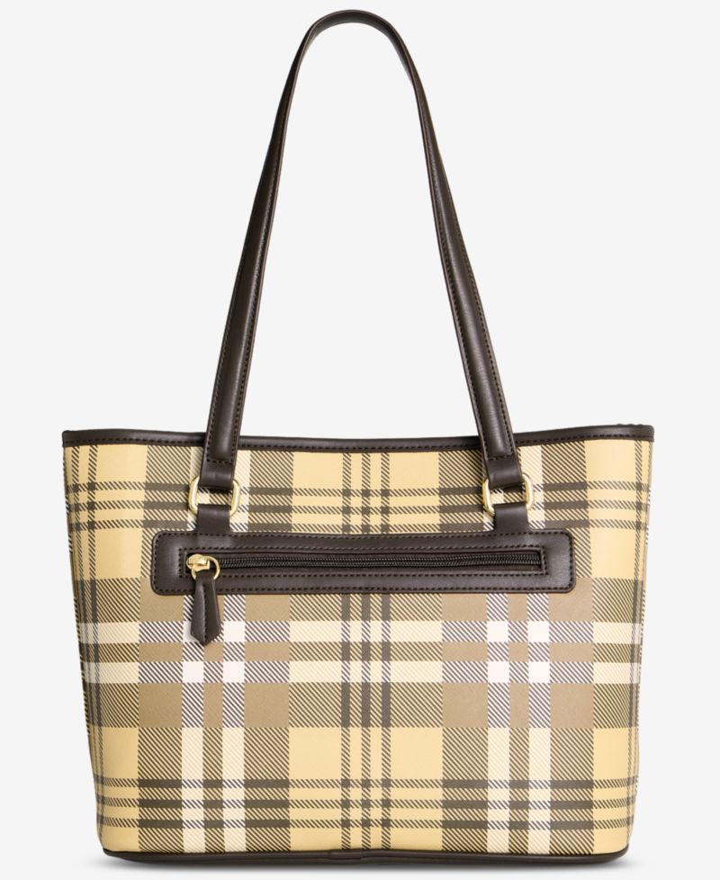 Belted Monogram Straw Tulip Tote Bag