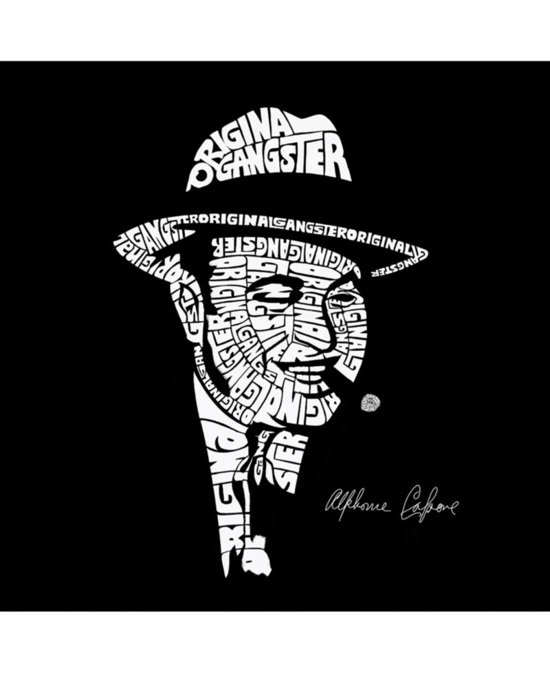 Men's Word Art Hoodie - Al Capone - Original Gangster