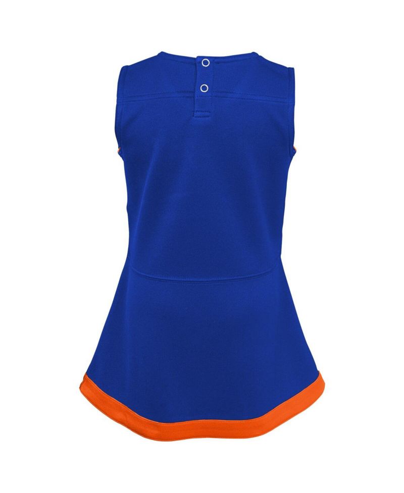Big Girls Royal Florida Gators Cheer Captain Jumper Dress