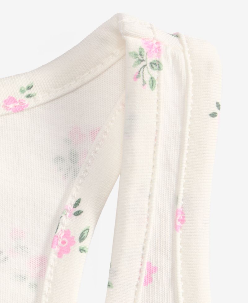 Girls' 7-16 Cotton Floral Tank Top